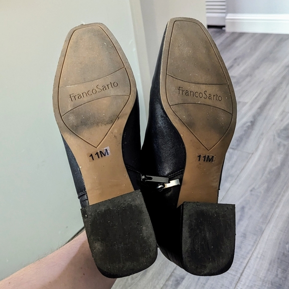 Franco Sarto Leather Booties - Black - Picture 7 of 7